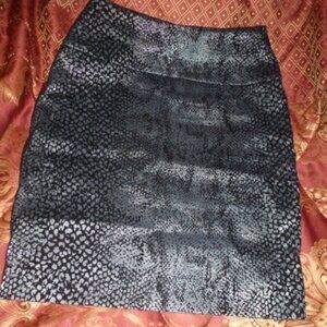 ✨ Chin Choi Metallic Velveteen Pencil Skirt | Stretch | Like New ✨